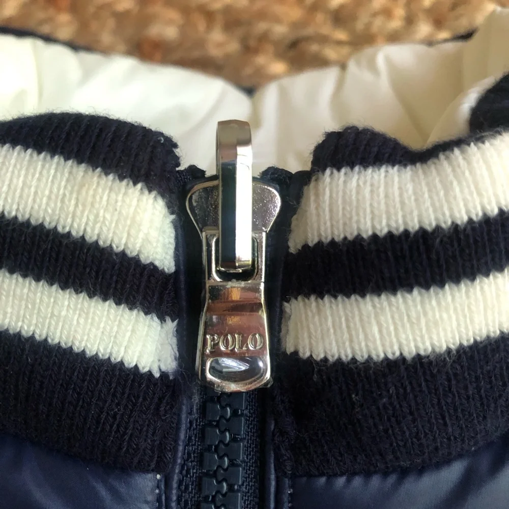 New: Polo Ralph Lauren REVERSIBLE Down Puffer Vest. Size 3